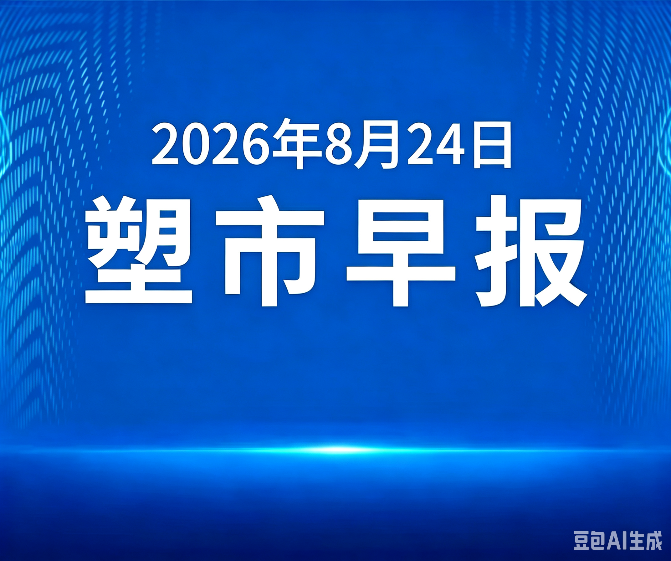 俺搜塑料市场早报 | 2026年8月24日